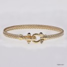 F00414, Italian Flat 5mm Chain Design Bangle