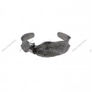Design Casting Wavy Open Bangle Italian Handmade