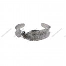 Design Casting Wavy Open Bangle Italian Handmade