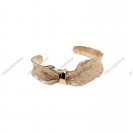 Design Casting Wavy Open Bangle Italian Handmade