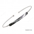 Round Spring Spiral Bangle Bar Engraving with FOREVER infinity