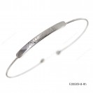 Round Spring Spiral Bangle Bar Engraving with You Love Me