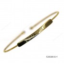 Round Spring Spiral Bangle Bar Engraving with You Love Me