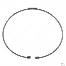Round Spring Omega Bangle with Geometric Square