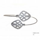 Round Spring Omega Bangle with CZ Design Casting Bangle