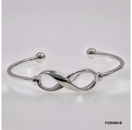 Open wire Infinity Bangle 2.5mm