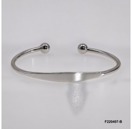 Open wire Plate Customized Bangle 2.5mm