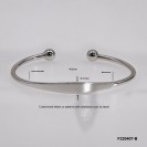 Open wire Plate Customized Bangle 2.5mm