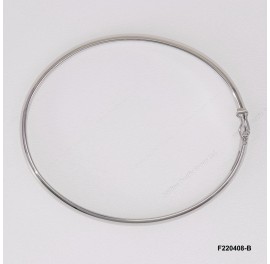Oval Plain Bangle 6mm