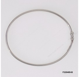 Oval Plain Bangle 4.2mm