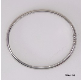 Oval Plain Bangle 8.3mm