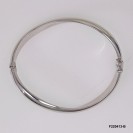 Plain Infinity Wavy Oval Bangle 6mm