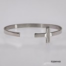 Open Schiava Cross Bangle Rectangular 4mm