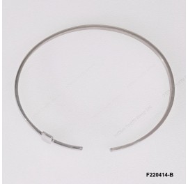 Open Schiava Cross Bangle Rectangular 4mm