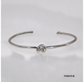 Open Wire Lucky Knot Bangle 2.2mm