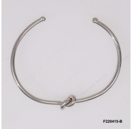 Open Wire Lucky Knot Bangle 2.2mm