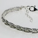 OMTW3L-130-290, 3 lines DC Round Omega Braided Round bangle ~2.9mm