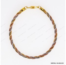 OMTW3L-130-290, 3 DC Round Omega Round Rope by line ~2.9mm Bangle