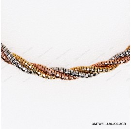 OMTW3L-130-290, 3 DC Round Omega Round Rope by line ~2.9mm Bangle