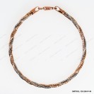 OMTW3L-130-290, 3 DC Round Omega Braided Tricolor by line Round bangle ~2.9mm
