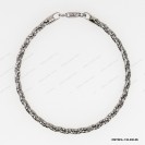 OMTW3L-130-290, 3 DC Round Omega Braided Round bangle ~2.9mm