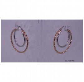 Double Ring tube DC Earring Double Hoops OD~31mm