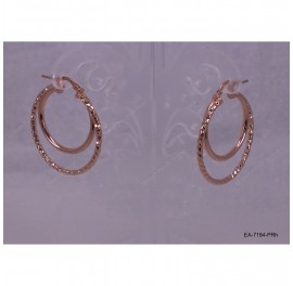 Double Ring tube DC Earring Double Hoops OD~31mm