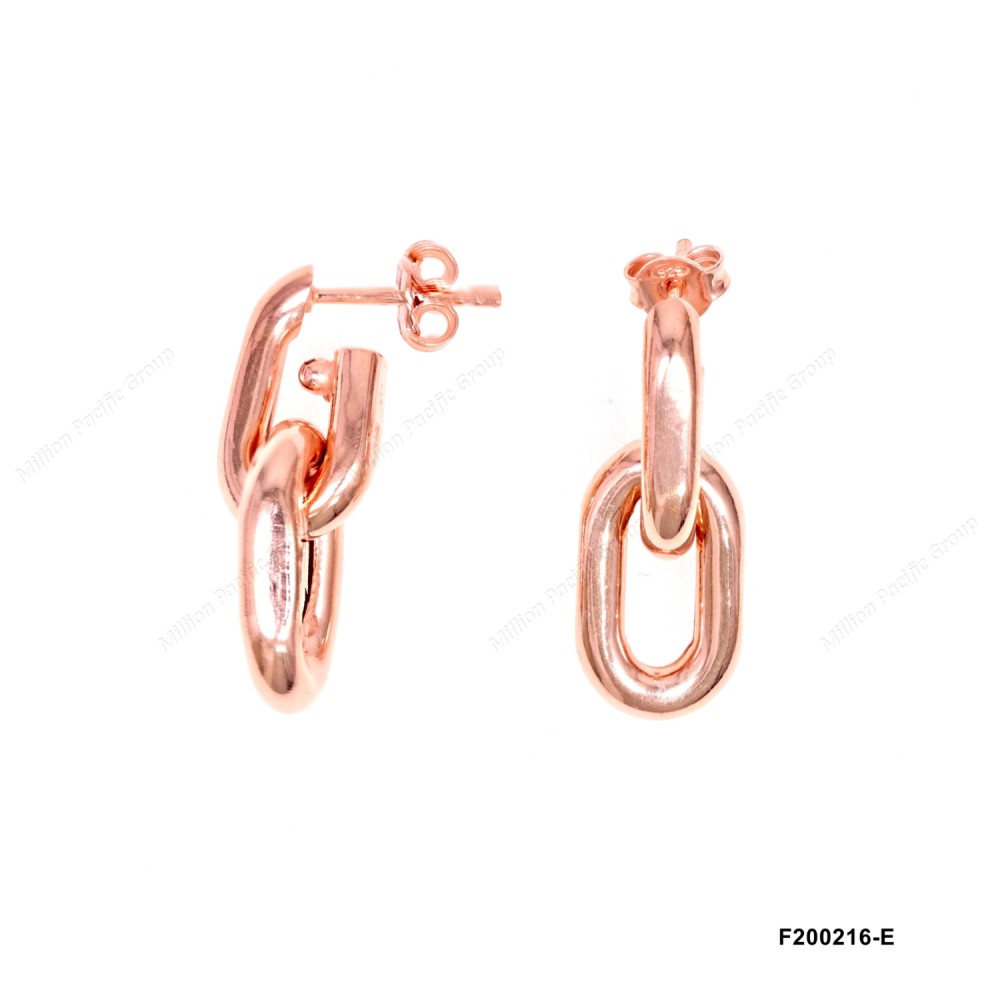 Sterling Silver Earring, Made in Italy, Tube Earring, Silver Jewellery