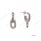 Sterling Silver Earring, Made in Italy, Tube Earring, Silver Jewellery