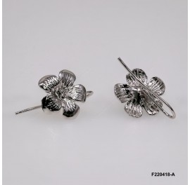 Flower Earring Wire Ear Hooks