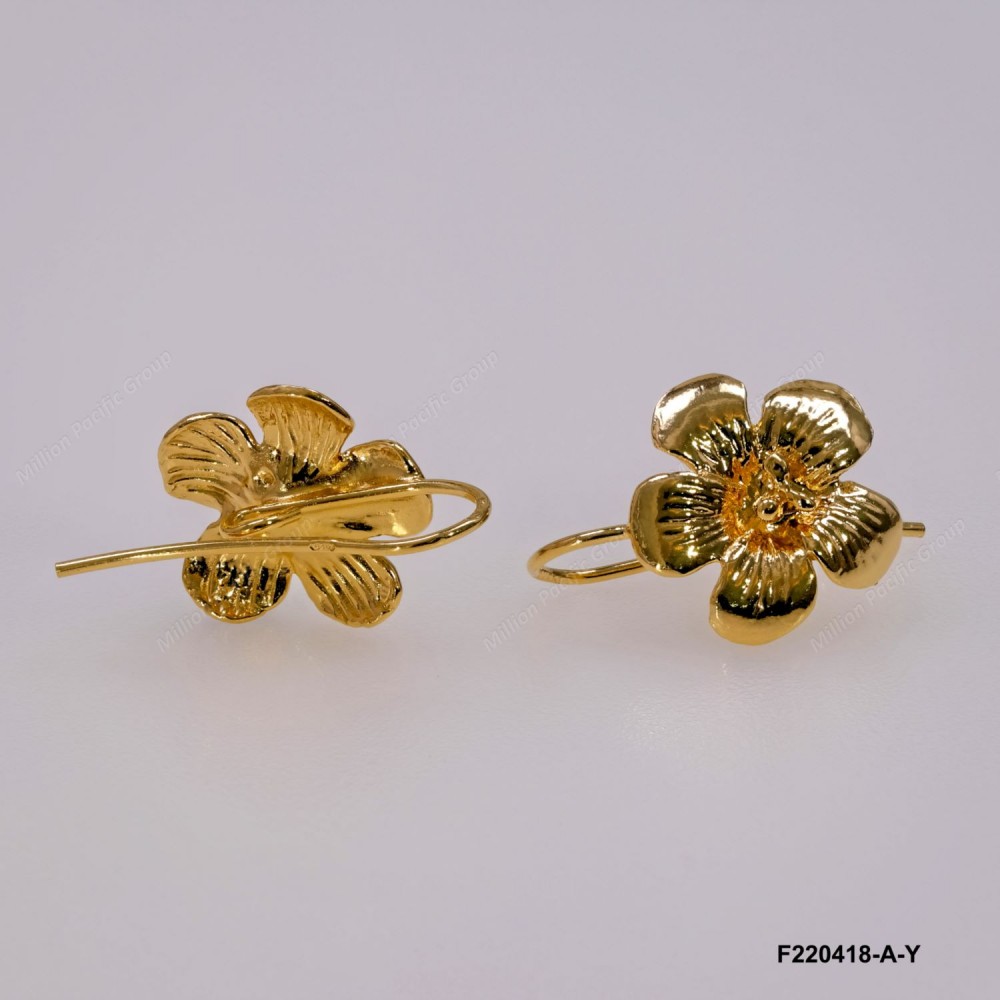 Flower Earring Wire Ear Hooks
