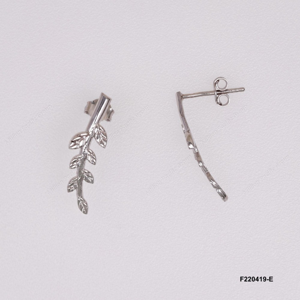 Leaves Post Earring ~25mm