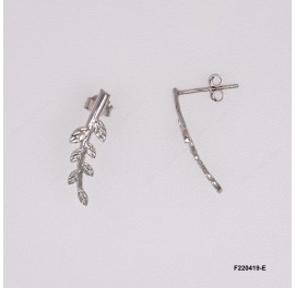 Leaves Post Earring ~25mm
