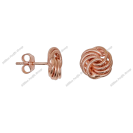 Design Lucky Knot Post Earring ~10.5mm