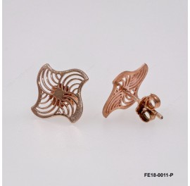 Geometric Fan Blade Earring by Laser cut ~12.30mm