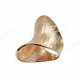 Design Casting Wavy High Ring Italian Handmade