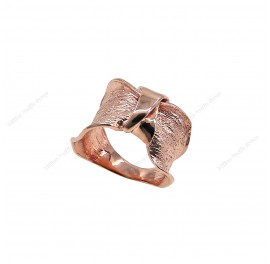 Design Casting Wavy wide Ring Italian Handmade