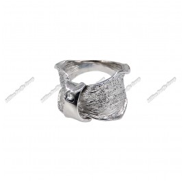Design Casting Wavy wide Ring Italian Handmade