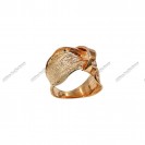 Design Casting Wavy wide Ring Italian Handmade