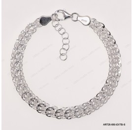 ART25-550-EXTB-S, Sparkling Fancy Adjustable Bracelet ~5.5mm