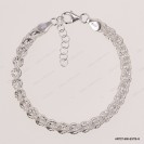 ART27-500-EXTB-S, Sparkling Fancy Square Adjustable Bracelet ~5mm