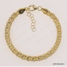 ART27-500-EXTB-Y, Sparkling Fancy Square Adjustable Bracelet ~5mm