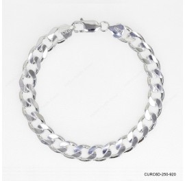 Both side Concave Curb 6DC Man Bracelet Necklace ~9.20mm