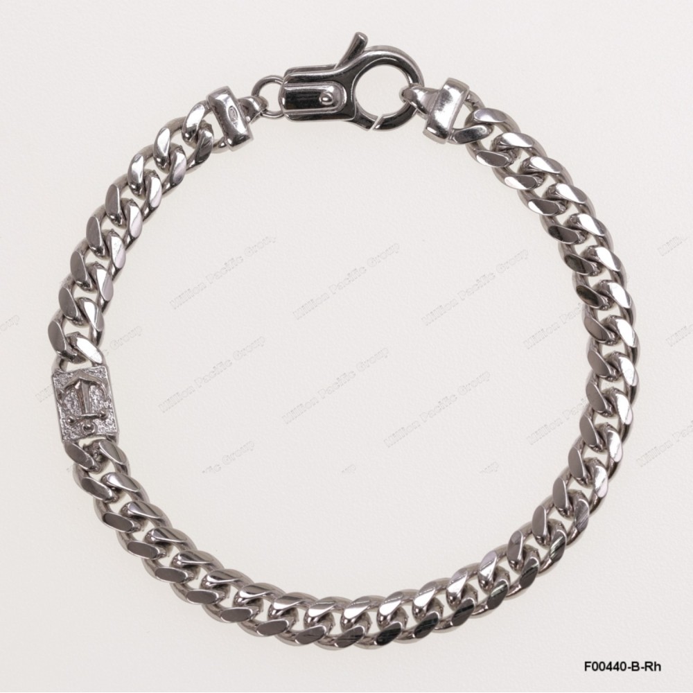 F00441, 6.2mm Miami CUBAN chain 1 element design Bracelet