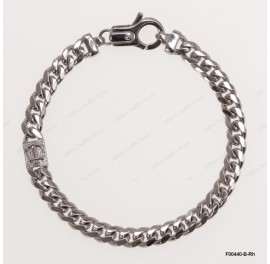 F00441, 6.2mm Miami CUBAN chain 1 element design Bracelet