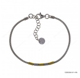 Popcorn KOREAN Chain design with Tube Adjustable Bracelet