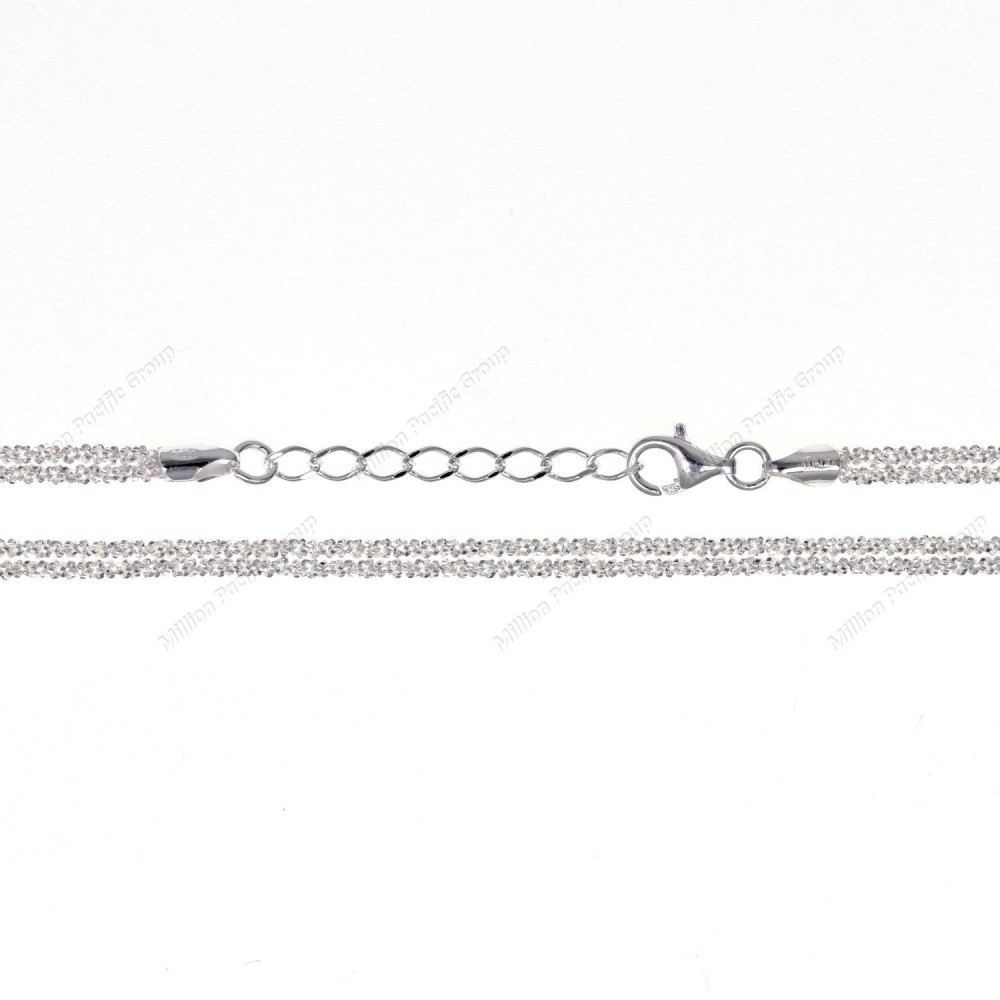 Sparkling Double Rock / Margherita Chain with Extender Bracelet