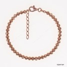 Moon Cut 4mm Beads Adjustable Bracelet Anklet Necklace