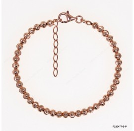 Moon Cut 4mm Beads Adjustable Bracelet Anklet Necklace