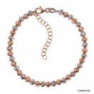 F220483, Moon Beads Tri color Adjustable Bracelet ~5mm